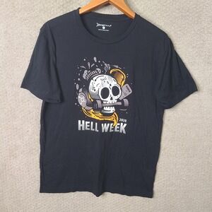 Orangetheory Shirt Mens Large Black Hell Week 2020 Graphic Cotton Blend Athletic